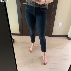 L’agence cropped denim stretch jeans